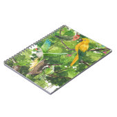 vogels, papegaaien notitieboek (Linkerzijde)