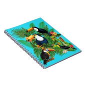 vogels, papegaaien notitieboek (Rechterzijde)