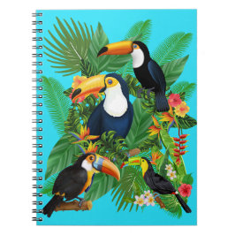 vogels, papegaaien notitieboek