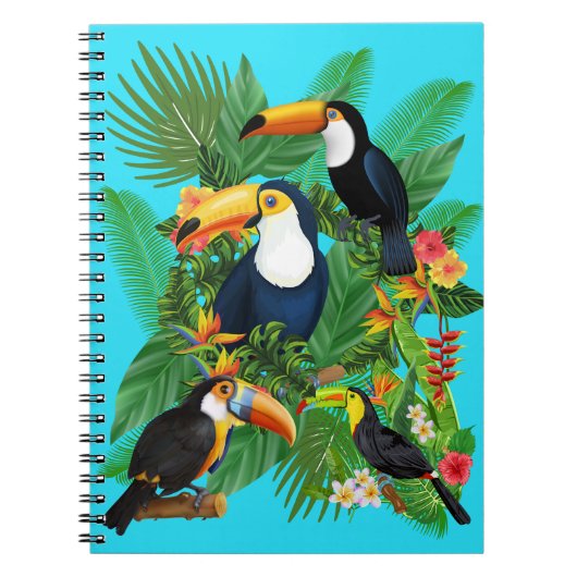 vogels, papegaaien notitieboek (Voorkant)