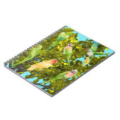 vogels, papegaaien notitieboek (Linkerzijde)