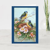  vogels - Paspoortkaart Feestdagen Kaart (Voorkant)