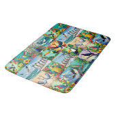 Vogels Patchwork Patroon Badmat (Gekanteld)