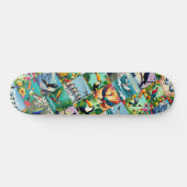 Vogels Patchwork Patroon Persoonlijk Skateboard (Horizontaal)