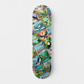 Vogels Patchwork Patroon Persoonlijk Skateboard (Voorkant)