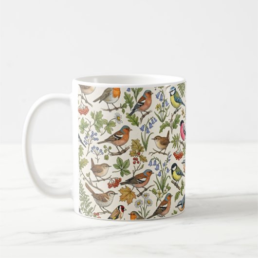 Vogels Patroon Koffiemok (Links)