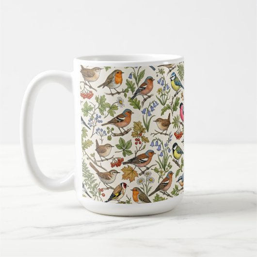 Vogels Patroon Koffiemok (Links)