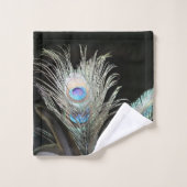 Vogels Peacock Feathers Bad Handdoek (Wasdoekje)