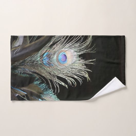Vogels Peacock Feathers Bad Handdoek (Handdoek)