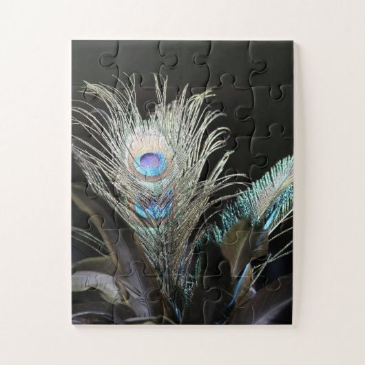 Vogels Peacock Feathers Legpuzzel (Verticaal)