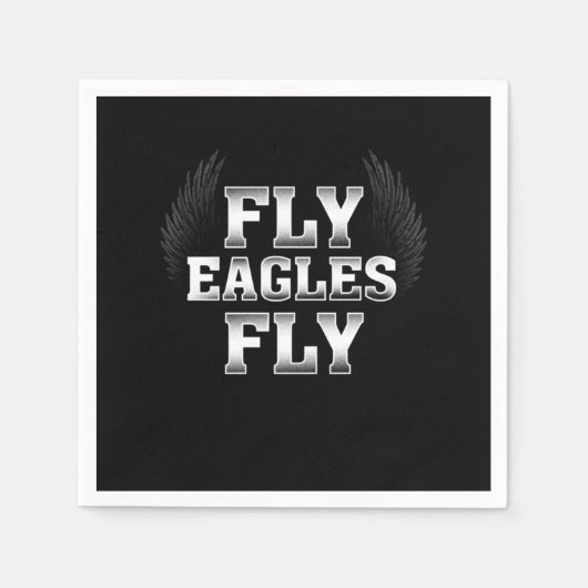 Vogels Philadelphia Team Fly Eagles Fly Philly Foo Servet (Voorkant)