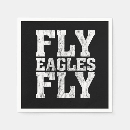 Vogels Philadelphia Team Fly Eagles Fly Philly Foo Servet (Voorkant)
