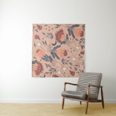 Vogels & Proteas: Vintage hand graphics Wandkleed (In Situ (horizontaal))