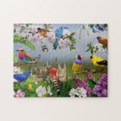 Vogels puzzel natuur kinder cadeaudieren legpuzzel (Horizontaal)