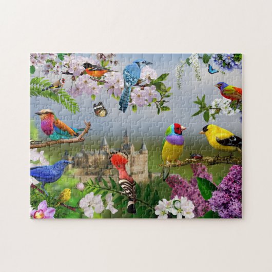 Vogels puzzel natuur kinder cadeaudieren legpuzzel (Horizontaal)