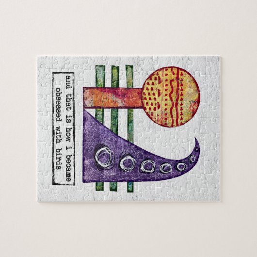 Vogels puzzle - grappig geobsedeerd door vogels legpuzzel (Horizontaal)