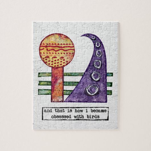 Vogels puzzle - grappig geobsedeerd door vogels legpuzzel (Verticaal)