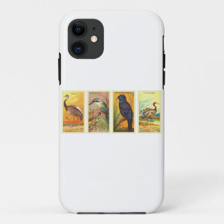 Vogels retro tekeningen Case-Mate iPhone case