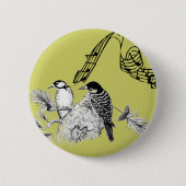 vogels ronde button 5,7 cm (Voorkant)