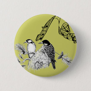vogels ronde button 5,7 cm
