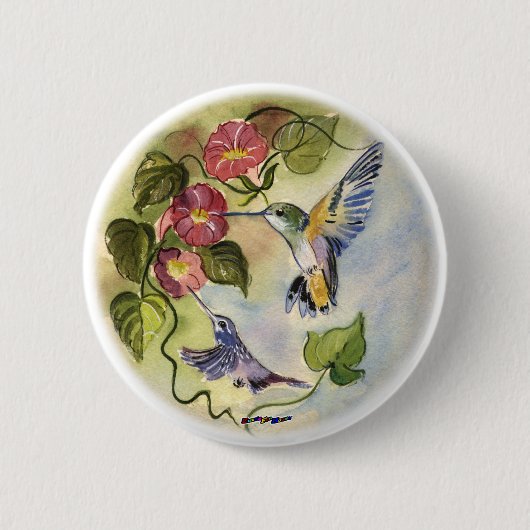 Vogels Ronde Button 5,7 Cm (Voorkant)