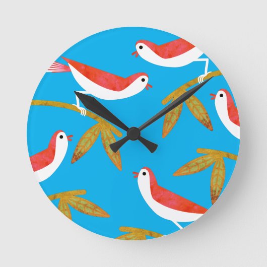 vogels ronde klok (Voorkant)