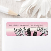  Vogels Roze Met Sterren Adres Etiket (Insitu)