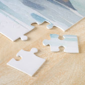 Vogels rusten op stenen in een rustig zee legpuzzel (Zijkant)