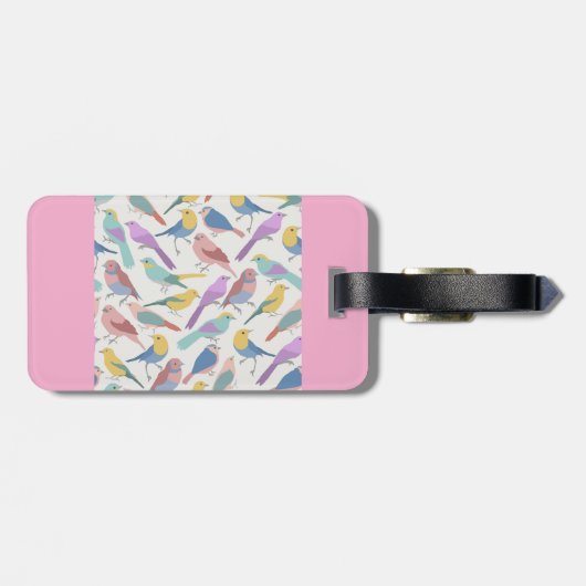 Vogels samen bagagelabel (Achterkant horizontaal)