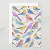 Vogels samen dierproeven kaart (Voorkant / Achterkant)