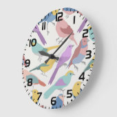 Vogels samen grote klok (Hoek)