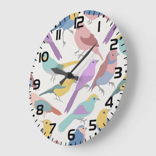 Vogels samen grote klok (Hoek)