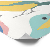 Vogels samen Poster dieren (Hoek)