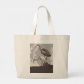 Vogels samen, reigers grote Canvas tas (Achterkant)