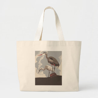 Vogels samen, reigers grote Canvas tas