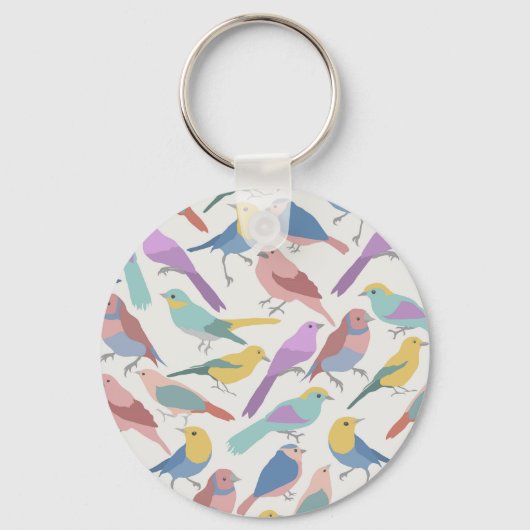 Vogels samen Sleutelhangers dieren (Achterkant)