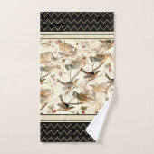 Vogels Scène op Ivoor Bad Handdoek (Handdoek)