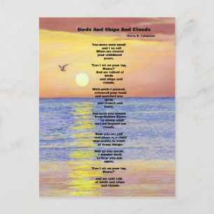 VOGELS, SCHEPEN EN KLEUTEN BRIEFKAART