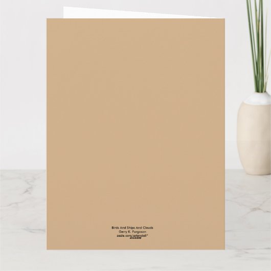 VOGELS, SCHEPEN EN KLEUTEN KAART (Achterkant)