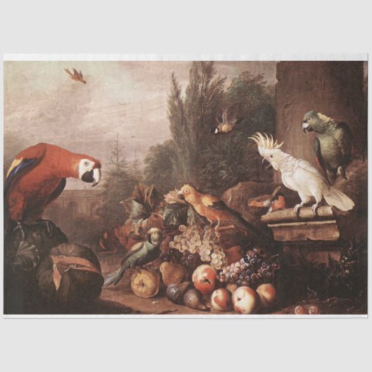  Vogels Schilderen Decoupage Tissue Paper Tissuepapier (Voorkant)