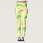 vogels schilderen kunst leggings (Voorkant)