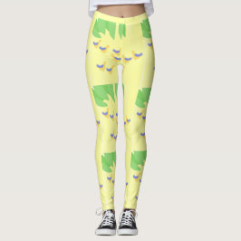 vogels schilderen kunst leggings