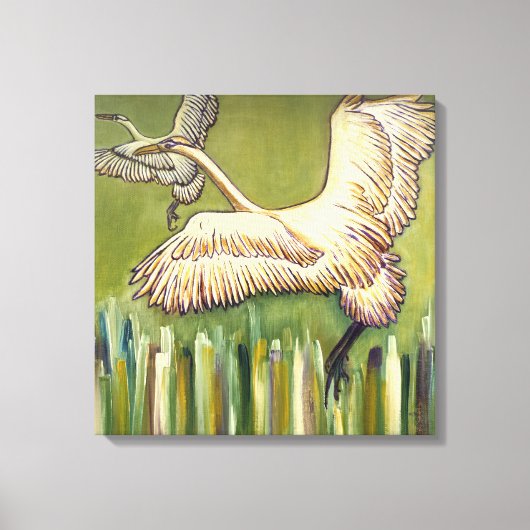 Vogels Schilderen Origineel Gift voor Vogelliefheb Canvas Afdruk (Voorkant)