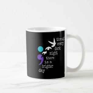Vogels Semicolon Gift Suicide Prevention Awareness Koffiemok