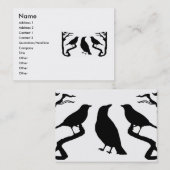 Vogels Silhouet Visitekaartjes (Voorkant / Achterkant)