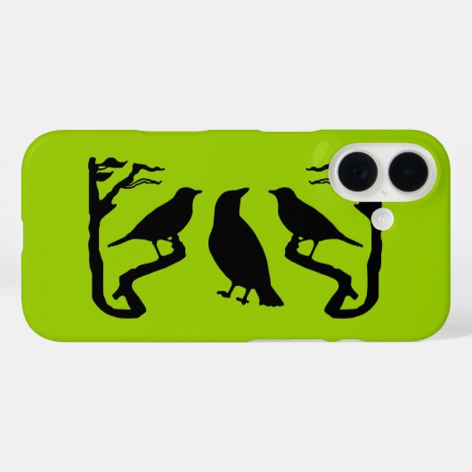 Vogels Silhouette iPhone Case (Achterkant (horizontaal))