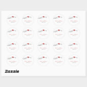 Vogels Silhouetten begunstigen Stickers of envelop (Vel)
