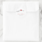 Vogels Silhouetten begunstigen Stickers of envelop (Tas)