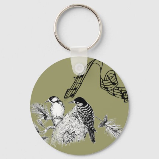  vogels sleutelhanger (Voorkant)