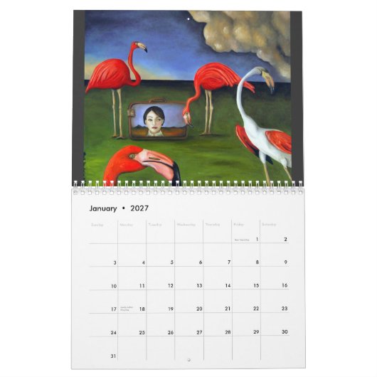 VOGELS, SOMMIGE STRANGE, 2011 KALENDER (Jan 2027)
